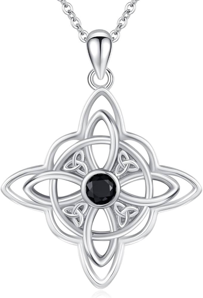 Amazon.com: Freesloth Witches Knot Necklace 925 Sterling Silver